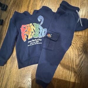 Pink Floyd Kids Navy Joggers with Colorful Logo